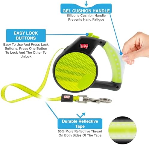 WIGZI Reflective Gel Retractable Leash - Image 2