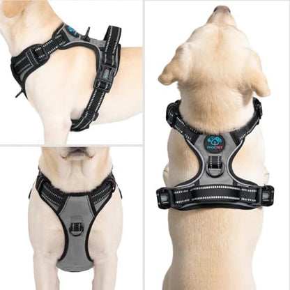 PHOEPET No Pull Dog Harness Medium Reflective Front Clip Vest - Image 2