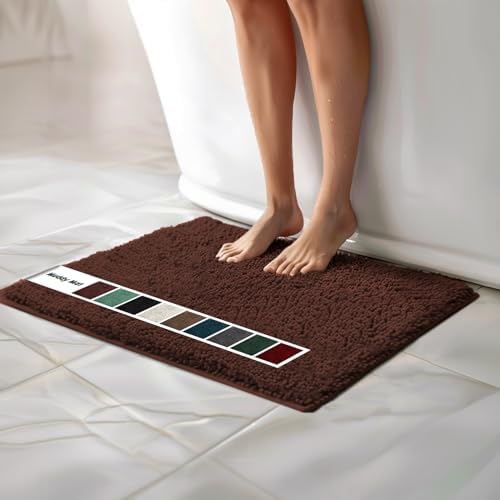 Muddy Mat Chenille Bathroom Rugs Quick Dry Microfiber Mats Non Slip Washable by MuddyMat%C2%AE