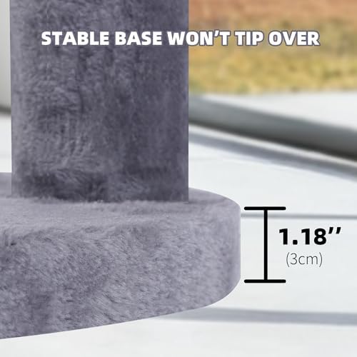 AIWIKIDE 24" Scratching Post, Interactive Cat Scratcher - Image 3
