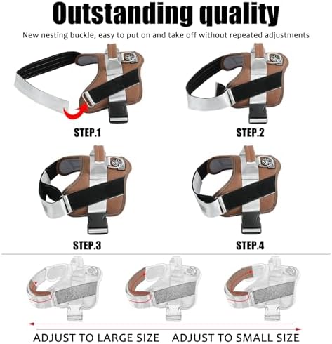Bolux Dog Harness, No-Pull Reflective Dog Vest, Breathable Adjustable Pet - Image 3