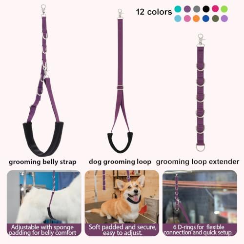 Dog Grooming Belly Straps Belly Band & Loop Extension Set - Image 6