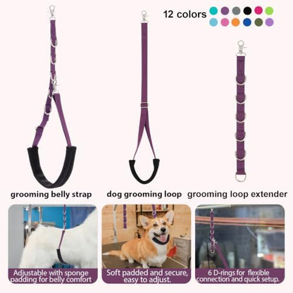 Dog Grooming Belly Straps Belly Band & Loop Extension Set - Image 6