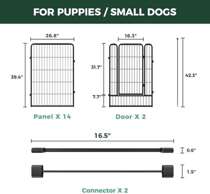 FXW Rollick Dog Playpen with Divider Connectors, 16 Panels - Image 6