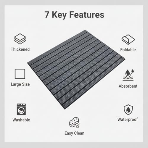 Dog Crate Mat 47"x32" Extra Thick Waterproof Non-Slip Kennel Pad - Image 5