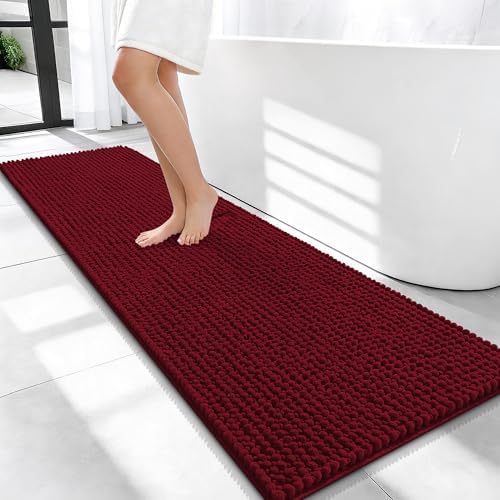 OLANLY Thick Chenille Bathroom Runner Rugs Mats 59x20 by OLANLY