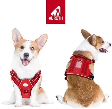 AUROTH Tactical Dog Harness Medium Sized Dog No Pull Adjustable Dog Vest - Image 2