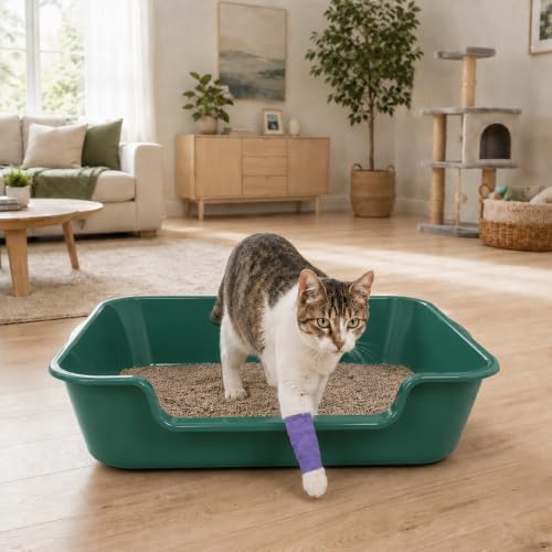 Extra Large Low Entry ABS Cat Litter Box, 1 Pack - Image 3