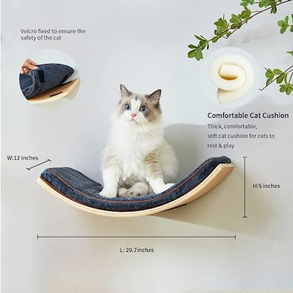 LIORCE Cat Wall Shelf with Two Steps - Image 3