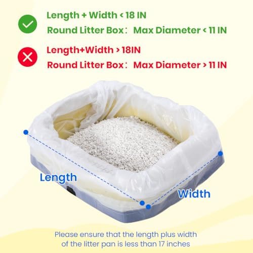 160 Count Cat Litter Box Liners 18"x12.6" - Image 3