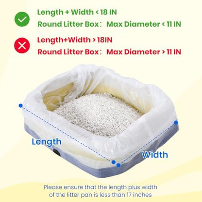160 Count Cat Litter Box Liners 18"x12.6" - Image 3