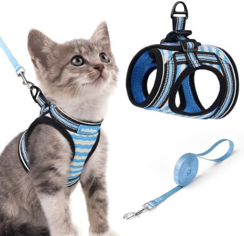 rabbitgoo Cat Harness and Leash Set, Step-in Soft Vest by rabbitgoo