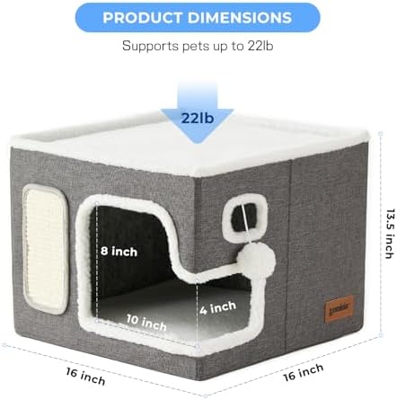 ZOMISIA Cat Beds for Indoor Cats - Image 5