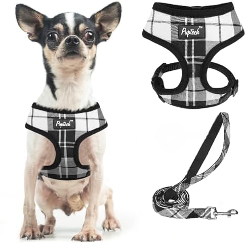 PUPTECK Small Dog Harness and Leash Set No Pull by PUPTECK