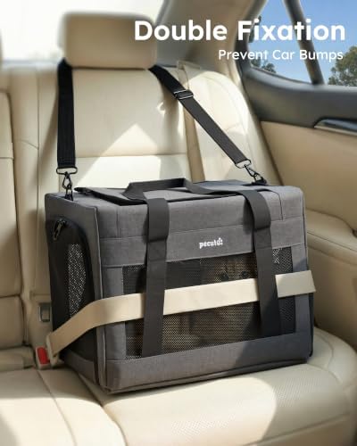Pecute Cat Carrier, Portable Travel Pet Carrier - Image 3
