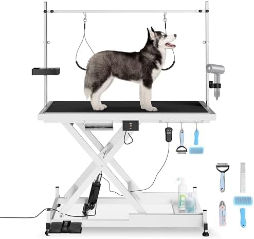 50" Electric Dog Grooming Table 9"- 37" Height Adjustable Heavy Duty by Unknown