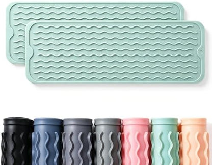 2 Pack Caketime Silicone Dish Drying Mat by CAKETIME