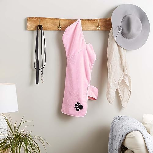 Bone Dry Pet Robe Collection Embroidered Absorbent Microfiber Bath Robe - Image 6