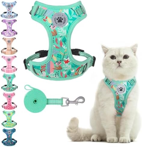 BEAUTYZOO Cat Harness and Leash Set, Escape Proof and Adjustable by BEAUTYZOO