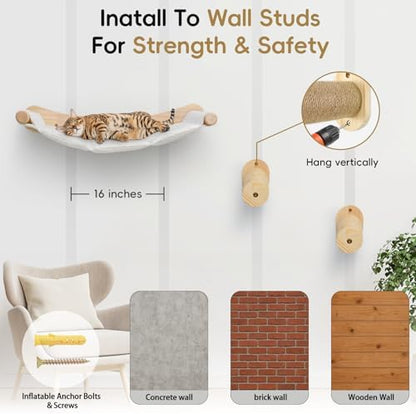 Faux Rabbit Fur Cat Wall Hammock - Image 7