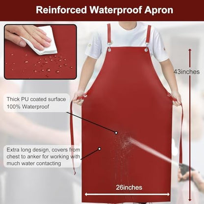 SHEOMERN Waterproof Rubber Aprons - Image 2