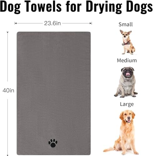 Puomue 2 Pack Microfiber Dog Towels - Image 3