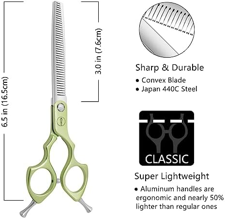 HASHIMOTO Thinning Shears for Dogs, Dog Thinning Shears for Grooming, 42 Teeth - Image 2