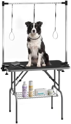 Garvee 36'' Foldable Dog Grooming Table, Professional Pet Grooming Tablel by Garvee