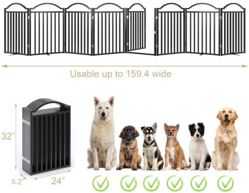 BHG Metal No-Assembly Freestanding Dog Gate - Image 3