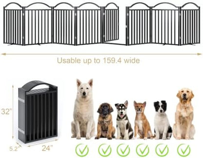 BHG Metal No-Assembly Freestanding Dog Gate - Image 3