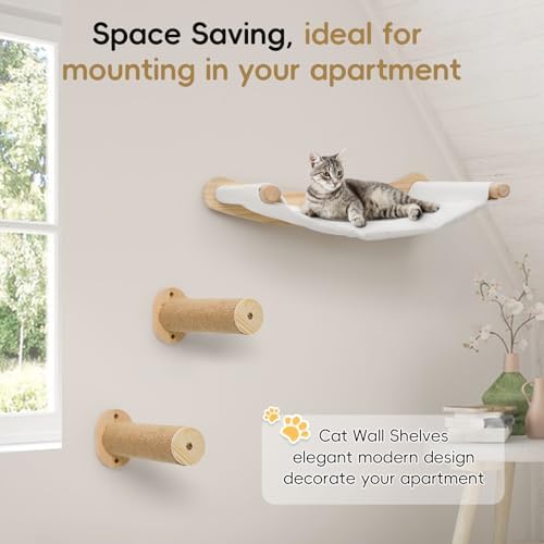 Faux Rabbit Fur Cat Wall Hammock - Image 6