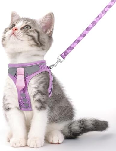 Cat Harness and Leash Set for Walking Escape Proof Vest for Kitten by NCMAMA
