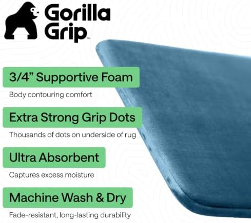 GORILLA GRIP® Memory Foam Bath Rug - Image 2
