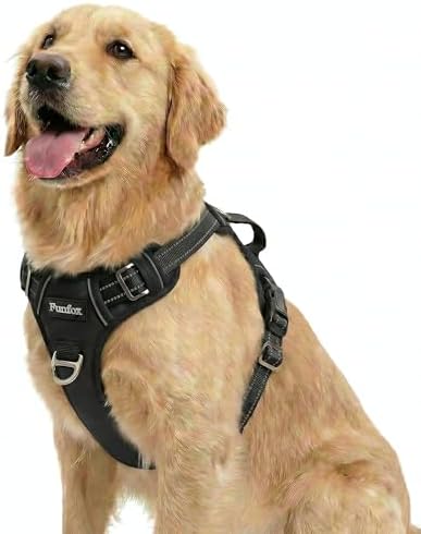 Funfox Dog Harness for Large Dog No Pull, Adjustable Pet Vest Harness, Vertical by MyFUNFOX