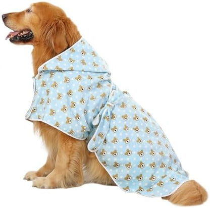 HDE Hooded Dog Bathrobe Quick Dry Towel Wrap by HDE