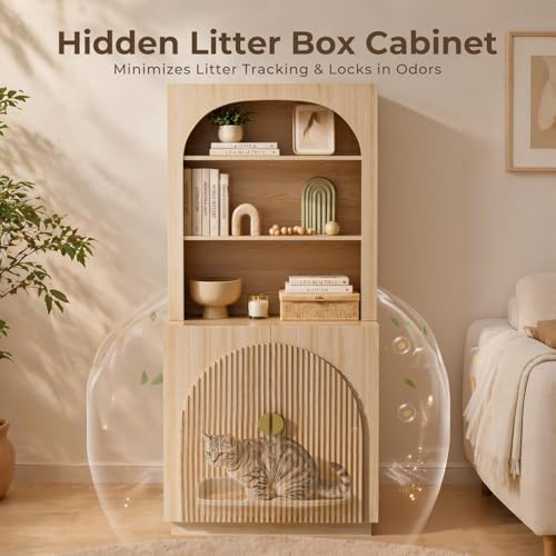 Amunrbrek Tall Cat Litter Box Enclosure - Image 3