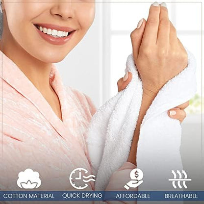 KAHAF COLLECTION 100% Cotton Wash Cloths, Lightweight, Extra Absorbent - Image 4