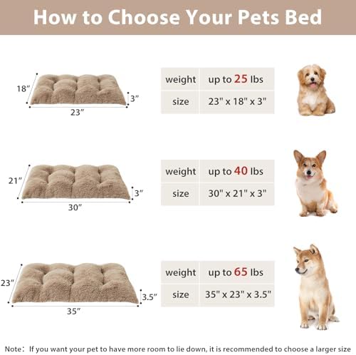 BFPETHOME Dog Beds for Large Dogs, Plush Dog Crate Bed Fluffy Cozy Kennel Pad - Image 5