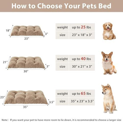 BFPETHOME Dog Beds for Large Dogs, Plush Dog Crate Bed Fluffy Cozy Kennel Pad - Image 5