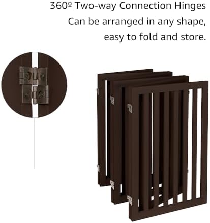 unipaws 120" Extra Wide Pet Gate and Pet Playpen Combination - Image 6