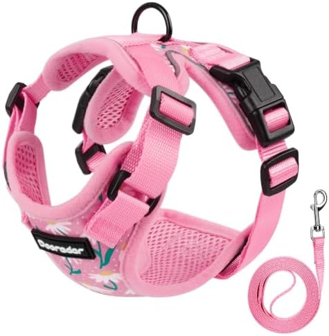 Dooradar Cat Harness and Leash Set, Adjustable and Escape Proof by Dooradar