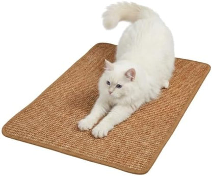 Cat Scratcher Mat, Natural Sisal, Jute Border, Sofa & Floor Protector by Unknown