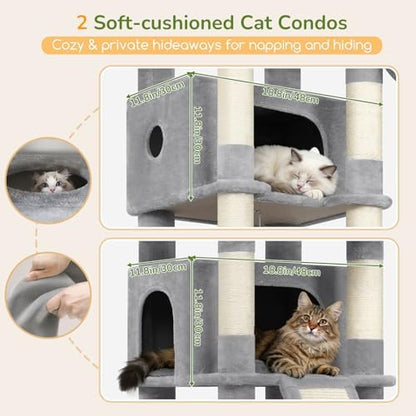 Globlazer 80in Tall Extra Large Heavy Duty Corner Cat Tree Tower - Image 3