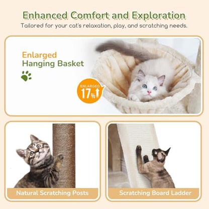 Globlazer Heavy Duty Cat Tree for Indoor Cats Large Adult - Image 4