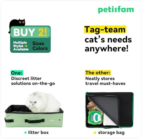 Travel Light with Covered Portable Cat Litter Box Without Any Mess. - Image 5