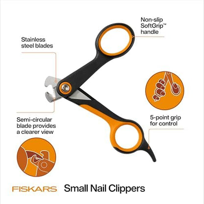Fiskars Pet Nail Clippers, Cat and Dog Trimmers - Image 2