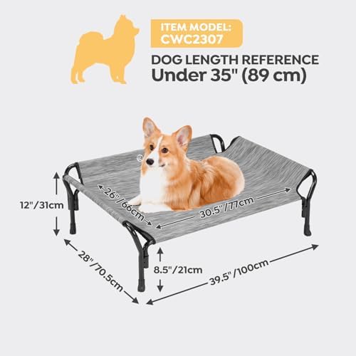 Veehoo Cooling Elevated Dog Bed, Raised Dog Cot - Image 3