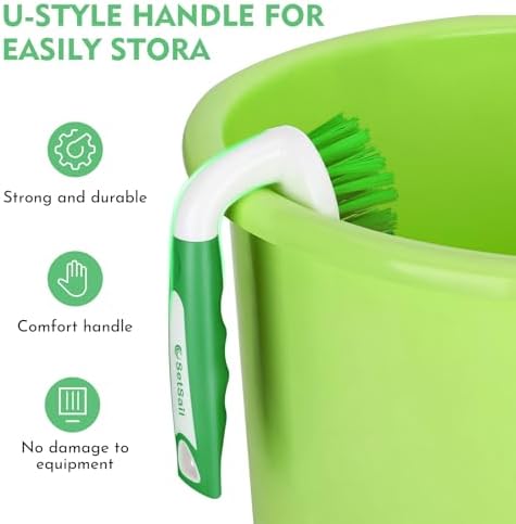 SetSail Scrub Brush, Stiff Bristle Cleaning Scrubber, 4 Pack - Image 4