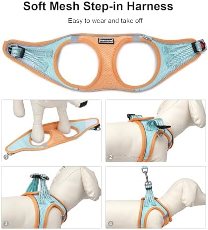 Mercano Soft Mesh Dog Harness and Leash Set, Step-in Reflective Breathable - Image 5