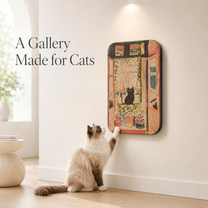 Cat Wall Scratcher, Art Cat Scratching Board - Image 6